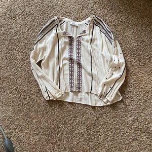 CJLA embroidered boho top